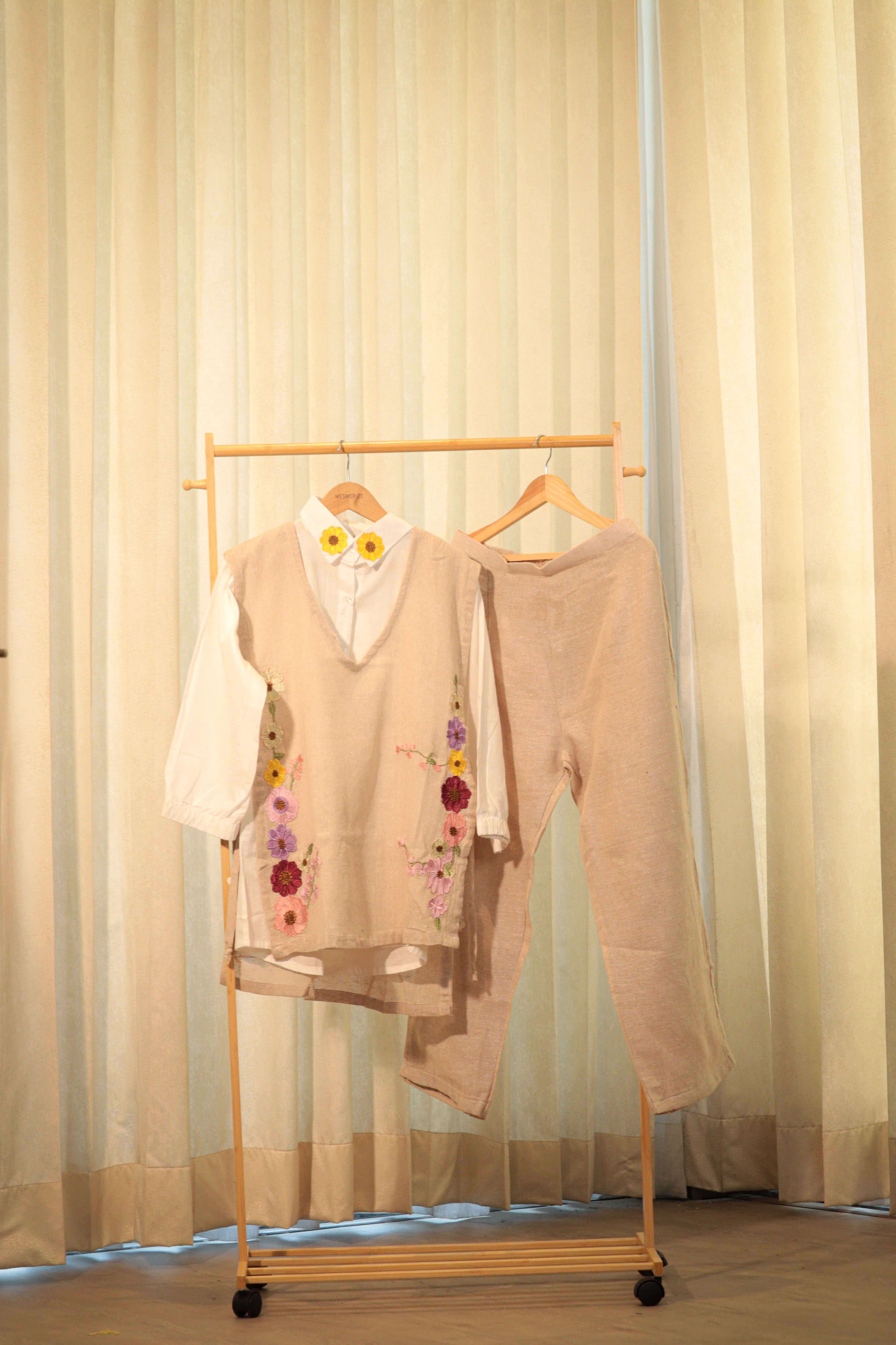 Layered Vest, Shirt & Trouser Set
