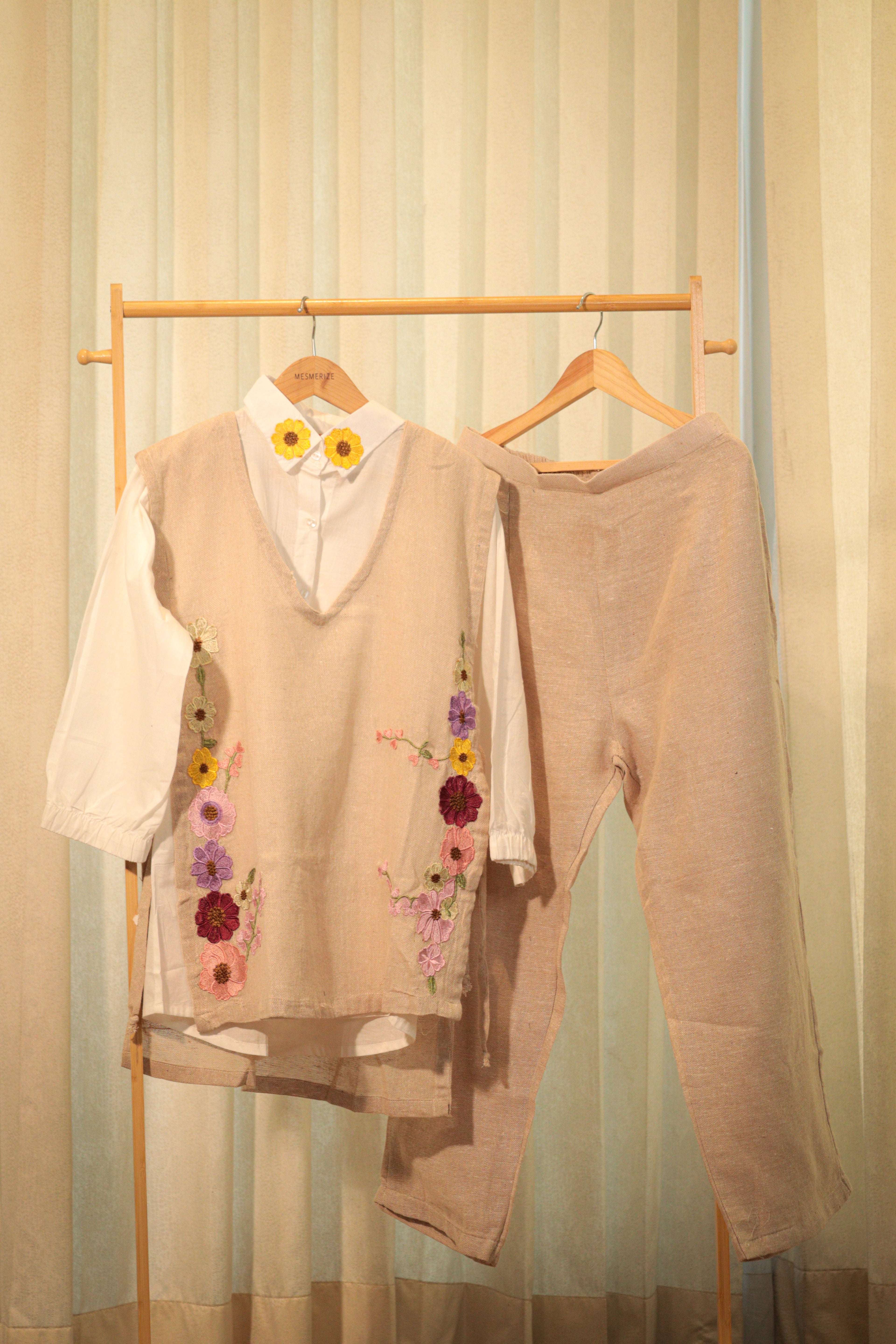 Layered Vest, Shirt & Trouser Set