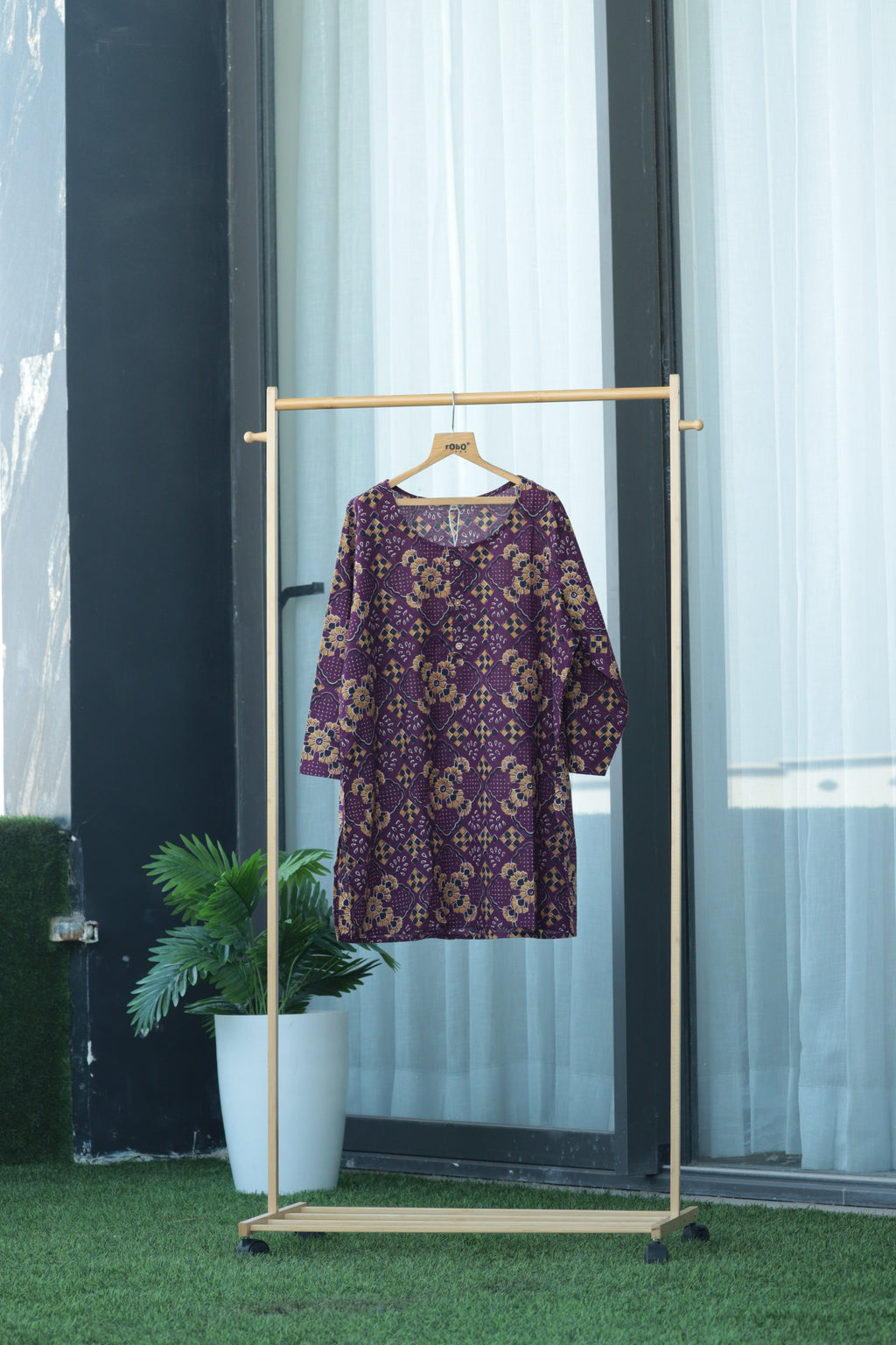 Mulberry Geometric Standalone Kurti