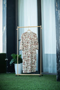 Leaf-Print Slit Tunic
