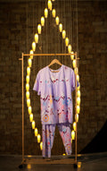 Two-Piece Gathered Floral Pyjama Set