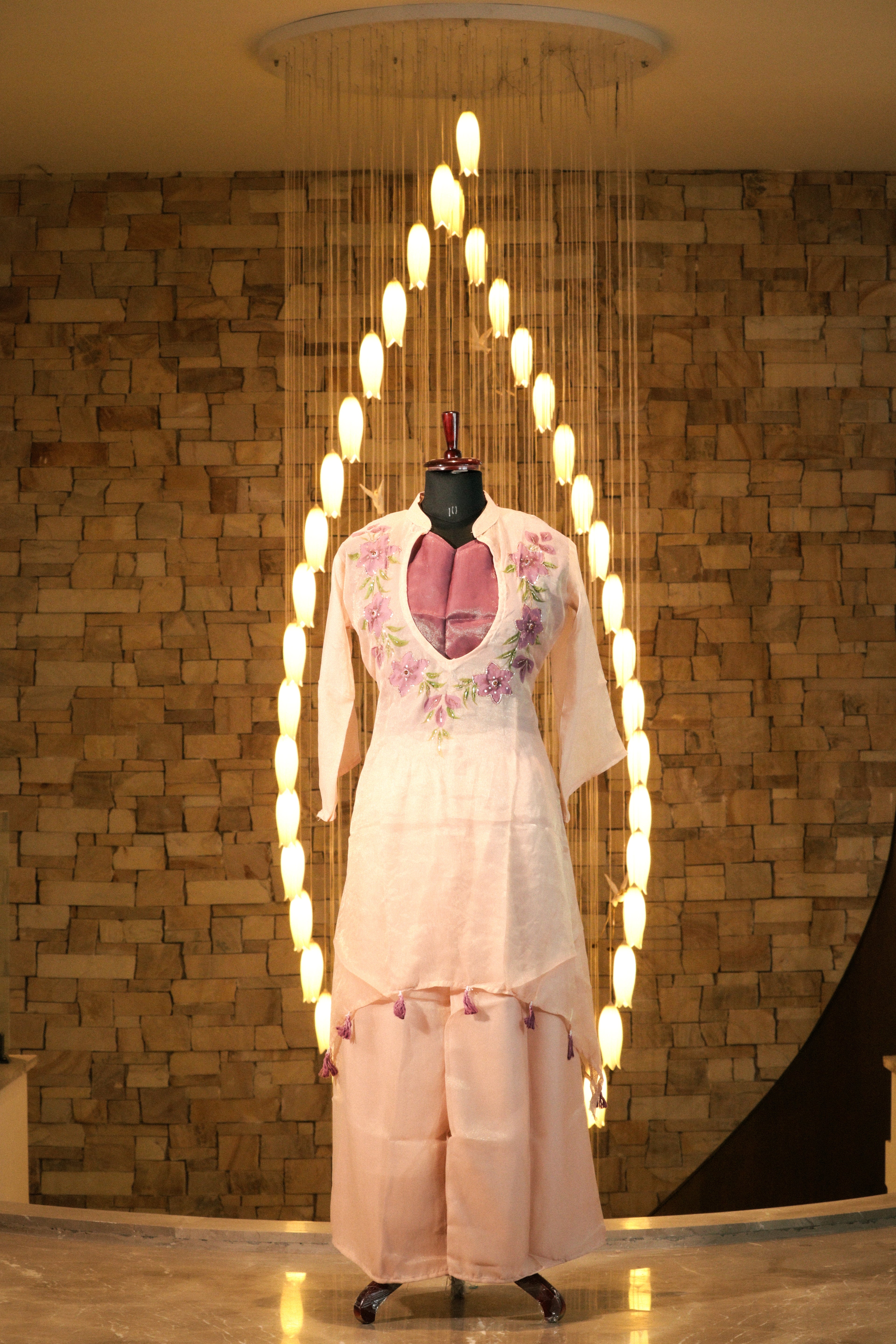 Keyhole Asymmetric Tunic & Palazzo Set