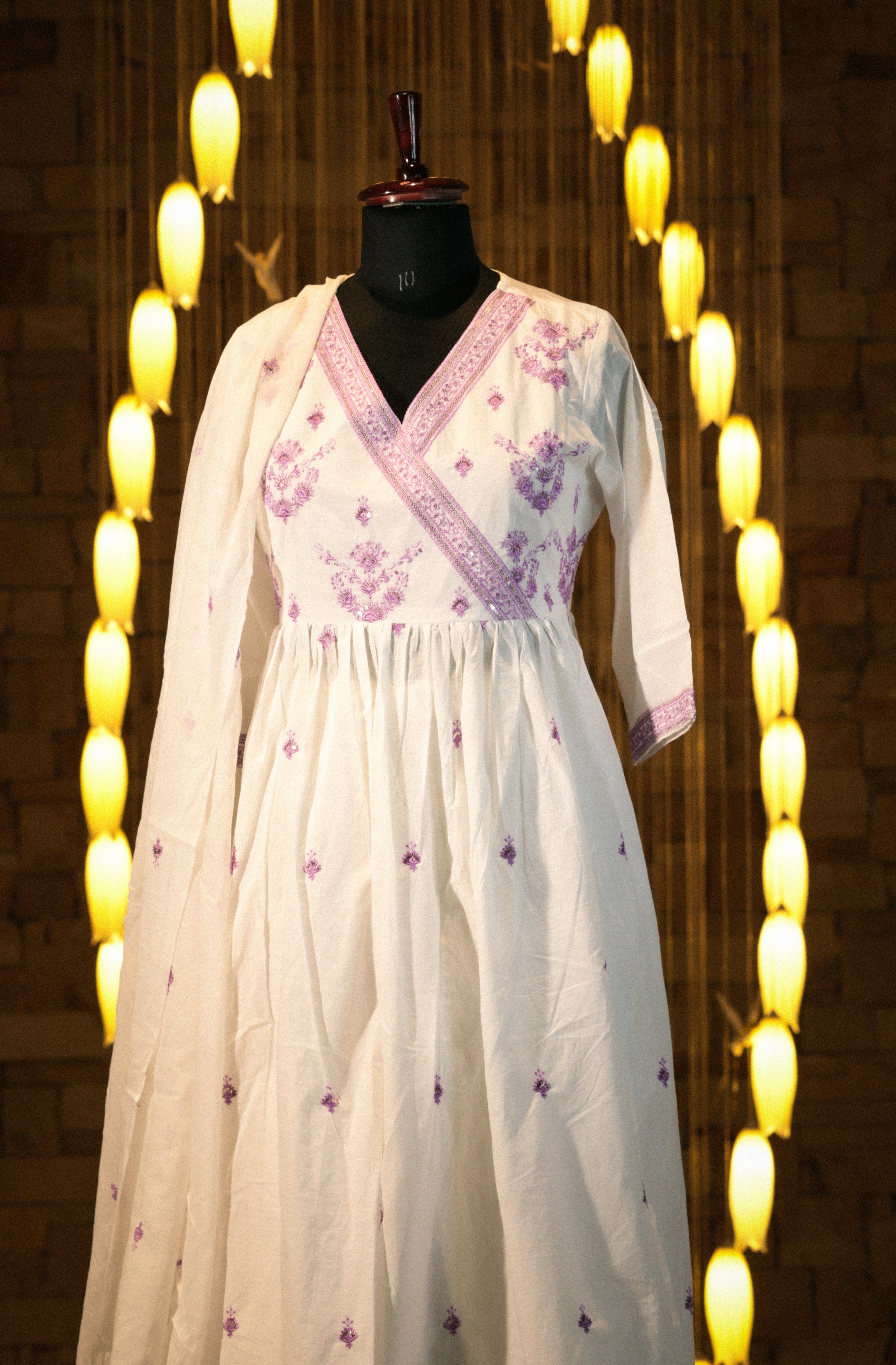 Embroidered Angrakha Suit Set
