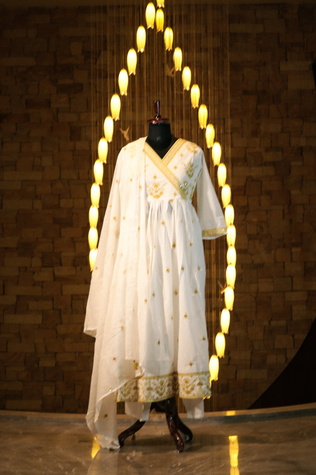 Gilded Embroidered Angrakha Suit Set